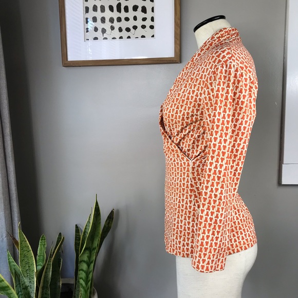 J. McLaughlin faux wrap chain link top sz M - Picture 3 of 6